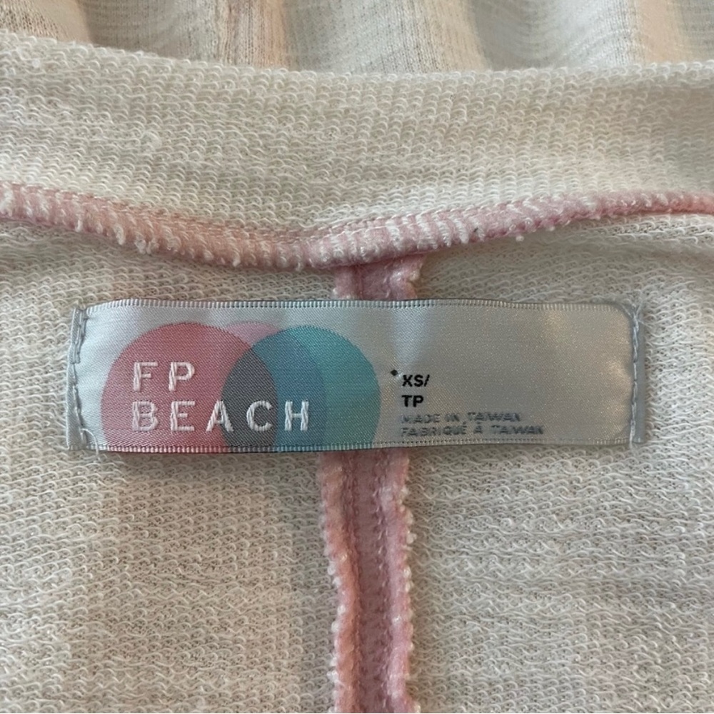 FREE PEOPLE FP Beach White Flowy Dress Top With Low Back & Long Sleeves - Picture 5 of 7